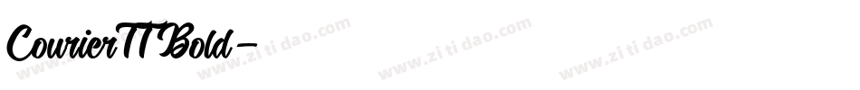 CourierTT Bold字体转换